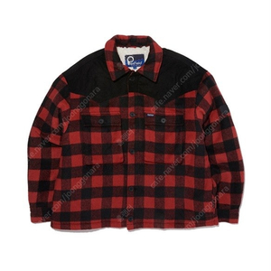 펜필드 레드 체크 샤켓 쉐르파 자켓 CHECK SHACKET RED 100