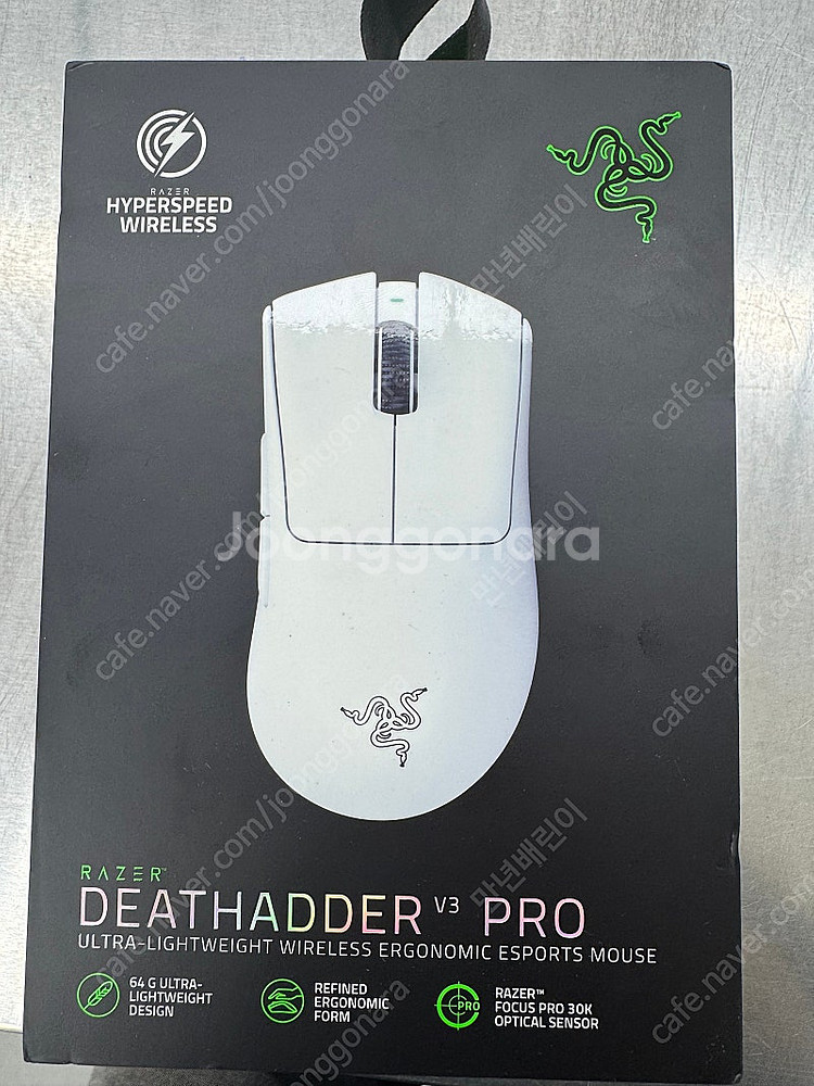 레이저 데스에더 V3 PRO 화이트 팝니다--0