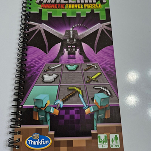 마인크래프트 자석 퍼즐 책 Minecraft magnetic travel puzzle book