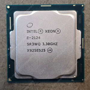 인텔 제온 Xeon e-2124 cpu 단품 1개 팝니다.