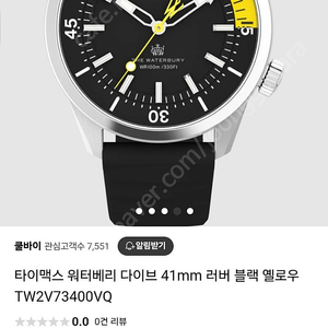 TIMEX 타이맥스 레다 워터베리 다이버 검노