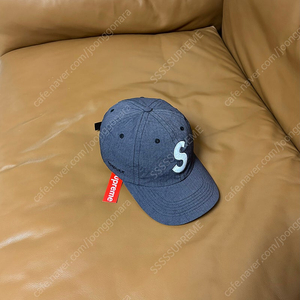 Supreme 슈프림 23ss 코듀라 립스탑 블랙 S로고 6패널 볼캡 모자