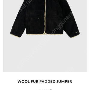 띵크플랜트 울 퍼 패드 점퍼 블랙 새상품 wool fur padded jumper 택포14만원 타낫 코드유 think plant