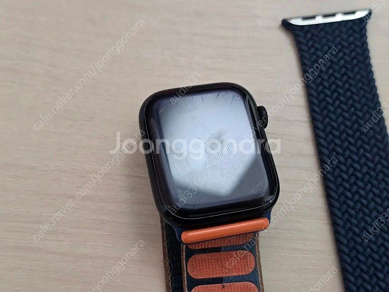 애플워치7 45mm 미드나이트 GPS 모델 팔아요.--4