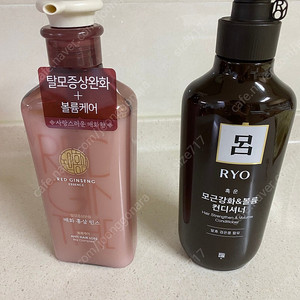 동의홍삼 매화린스500ml + 려 흑운 모근강화 볼륨케어 컨디셔너550ml