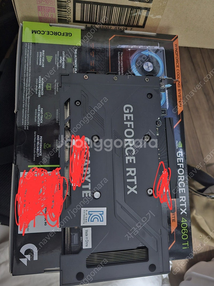 기가바이트 4060Ti 판매합니다.--0