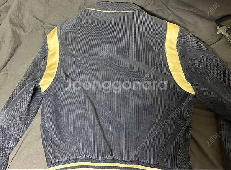 [48] 셀린느 네이비 코듀로이 테디자켓 바시티--1