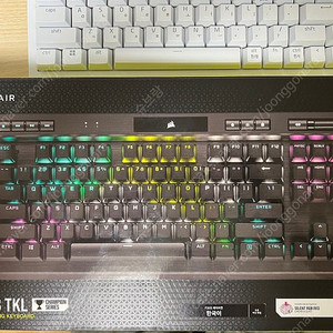 커세어 K70 RGB TKL 저소음적축 팝니다