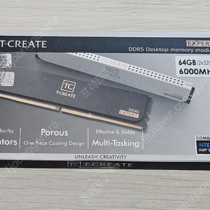 TeamGroup T-CREATE DDR5-6000 CL34 EXPERT 패키지 서린 (64GB(32Gx2))