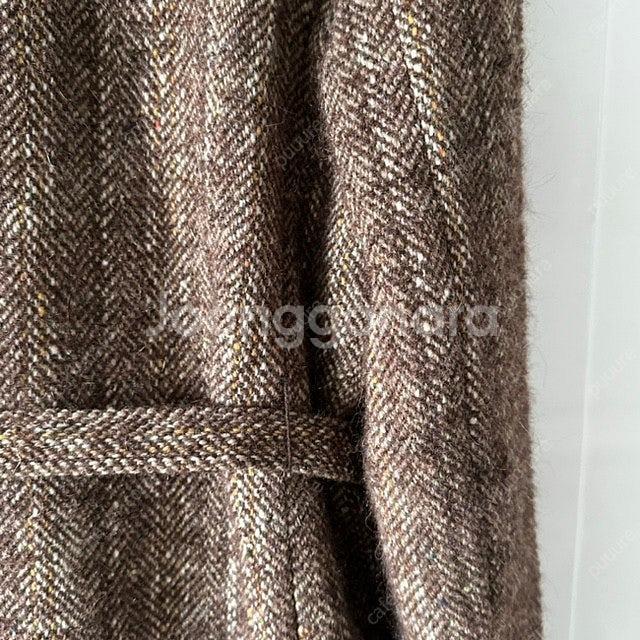 오픈엔드 알파카 모헤어 헤링본울자켓--2