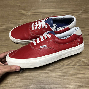 [20,000] (285) 반스 VANS 에라 레더 레드 블루 반스 레더 에라 285