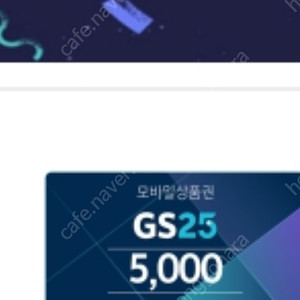 GS25 편의점 5천원권