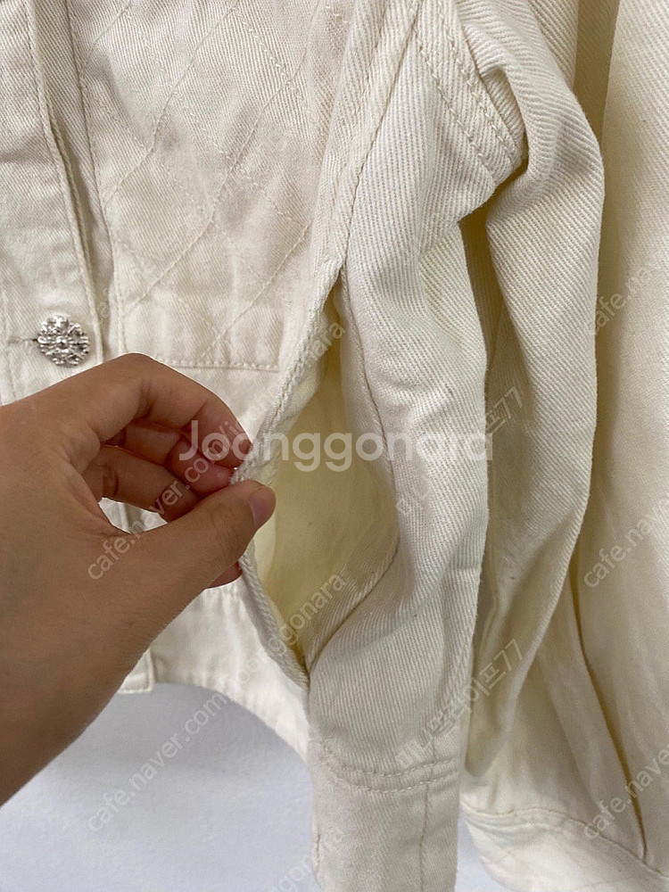 코코 쥬얼리 보석 화이트 데님 자켓 2023 타임마인스타일 49000원--2