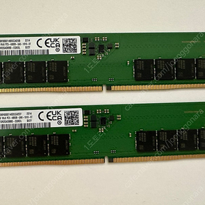 삼성 램 DDR5 4800 16기가x2개 (32기가)판매합니다.