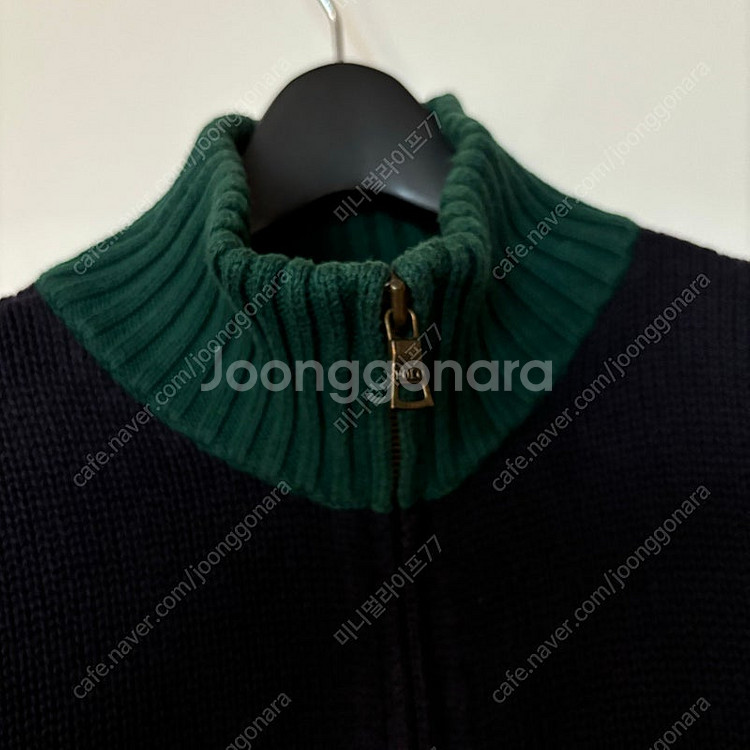 폴로 보이즈 빅포니 배색 니트집업 XL polo 가디건...--3