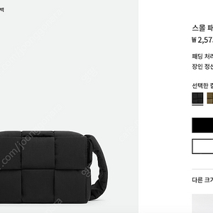 보테가베네타 bottega veneta 패디드 카세트백 스몰 블랙