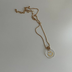 발트 베를린 (WALD BERLIN) big smile medallion necklace 김나영 목걸이