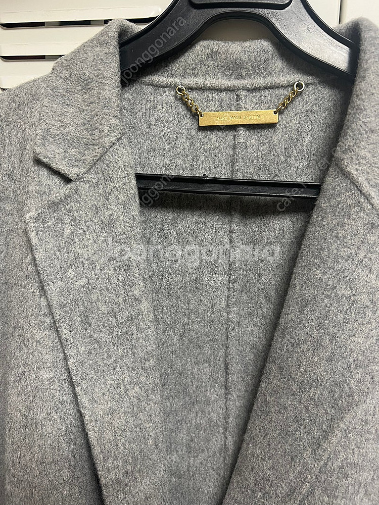 한섬 시스템 울 캐시미어 핸드메이드 코트 하프코트 숏코트 자켓--2