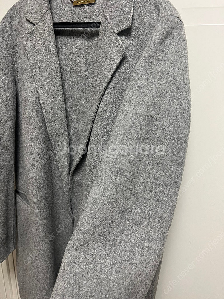 한섬 시스템 울 캐시미어 핸드메이드 코트 하프코트 숏코트 자켓--3