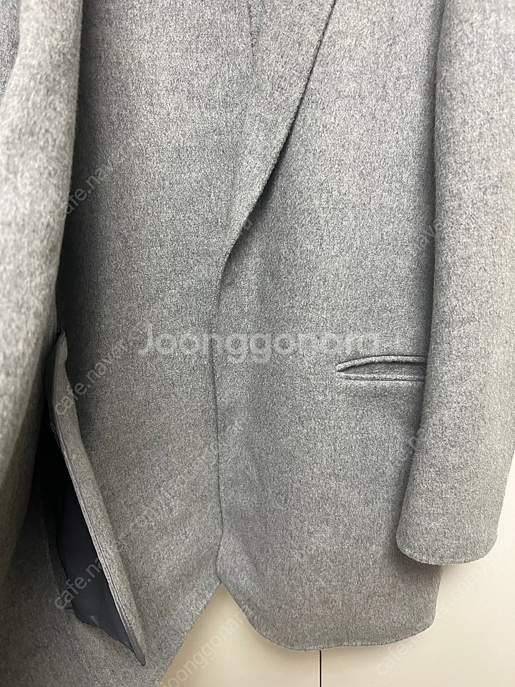 한섬 시스템 울 캐시미어 핸드메이드 코트 하프코트 숏코트 자켓--5