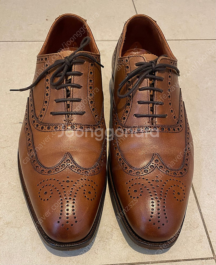 크로켓앤존스 클리포드윙팁 핸드메이드 브라운 uk 7.5e 팝니다--0