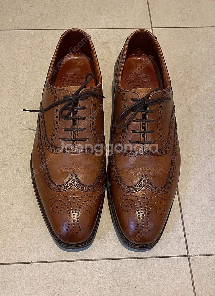 크로켓앤존스 클리포드윙팁 핸드메이드 브라운 uk 7.5e 팝니다--1