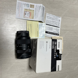 <풀박스> 시그마 28-70mm F2.8 DG DN 소니 풀프레임 미러리스 카메라 렌즈 줌렌즈 디카 디지털카메라 sigma sony