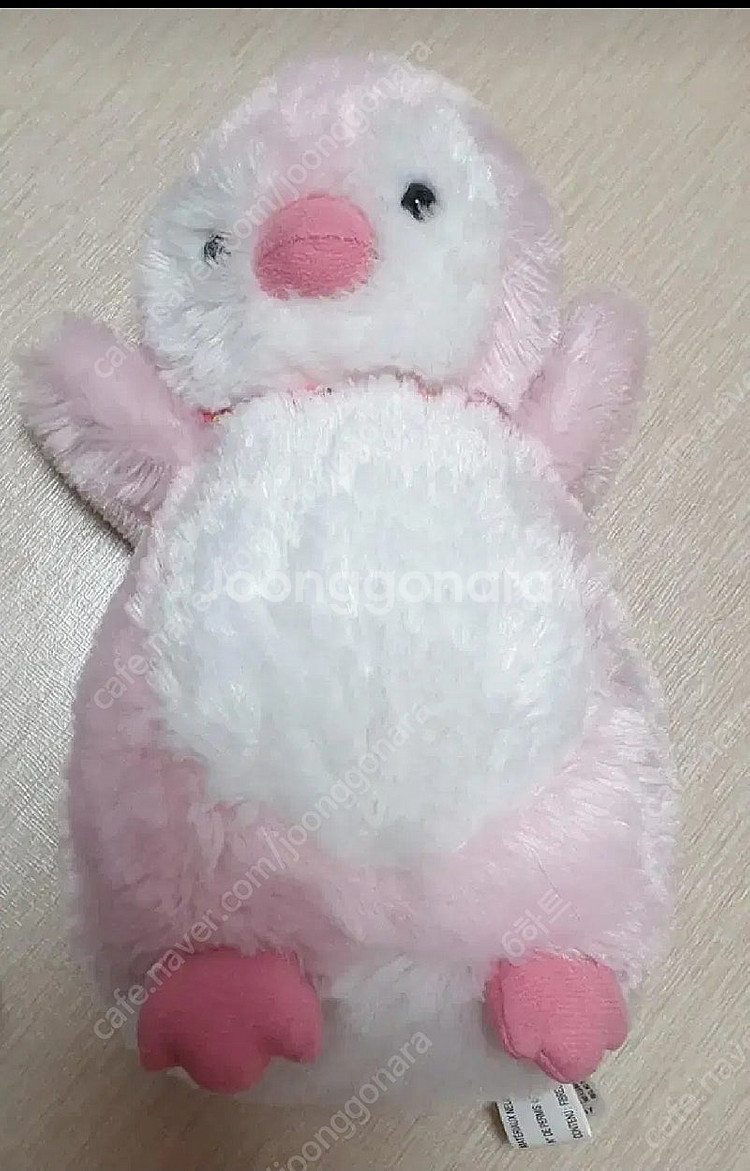 빈티지 분홍 펭귄 인형--0