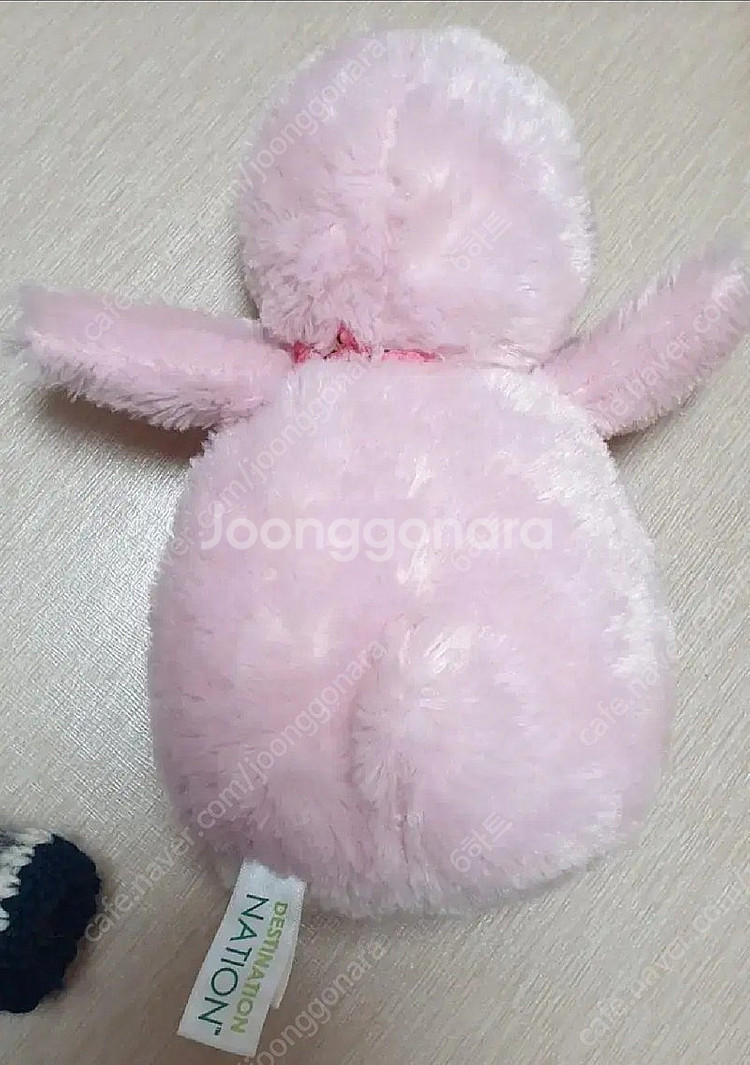 빈티지 분홍 펭귄 인형--1
