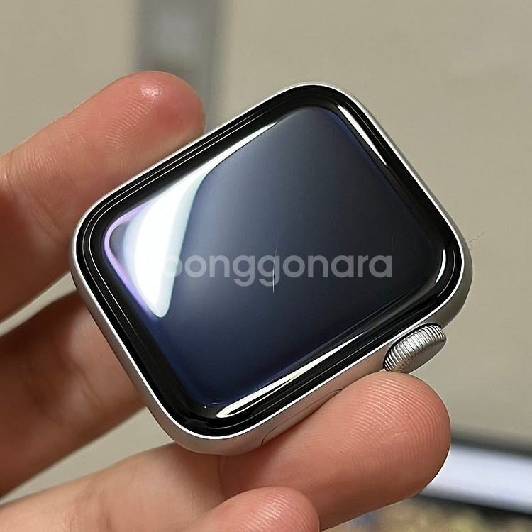 애플워치 SE 2세대 알루미늄 케이스/40mm/GPS/실버--3