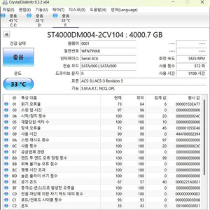 씨게이트 4tb 3.5 hdd 팝니다.