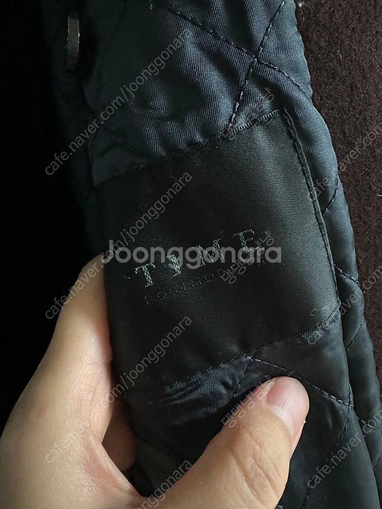 한섬 타임옴므 버건디코트 100 (양모+캐시미어)--2
