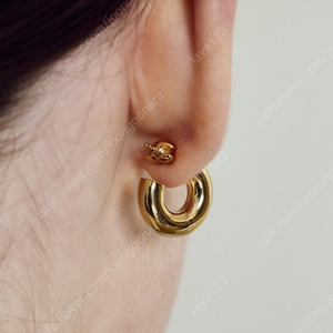 새상품/무배) SSIL 에스실 귀걸이 Plain Hoops S 골드 10.8 >>> 7.9