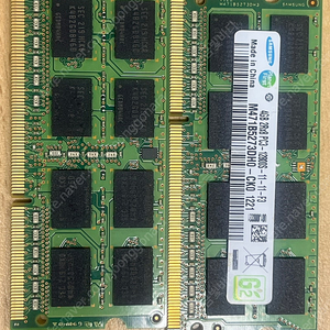 삼성 Ddr3l pc3-12800s 4gb *2 팝니ᄃᆞ