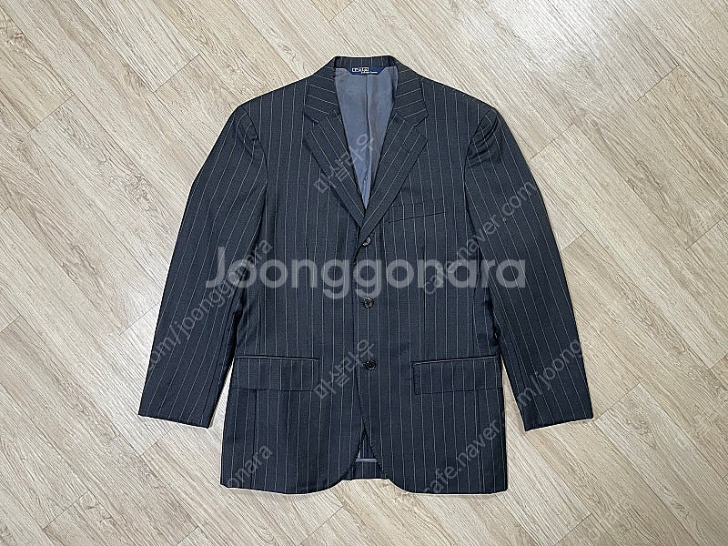 [100] 폴로 랄프로렌 차콜 스트라이프 블레이저--0