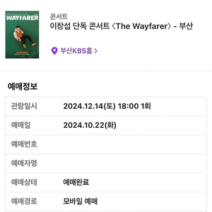 이창섭 단독 콘서트 <The Wayfarer〉 - 부산