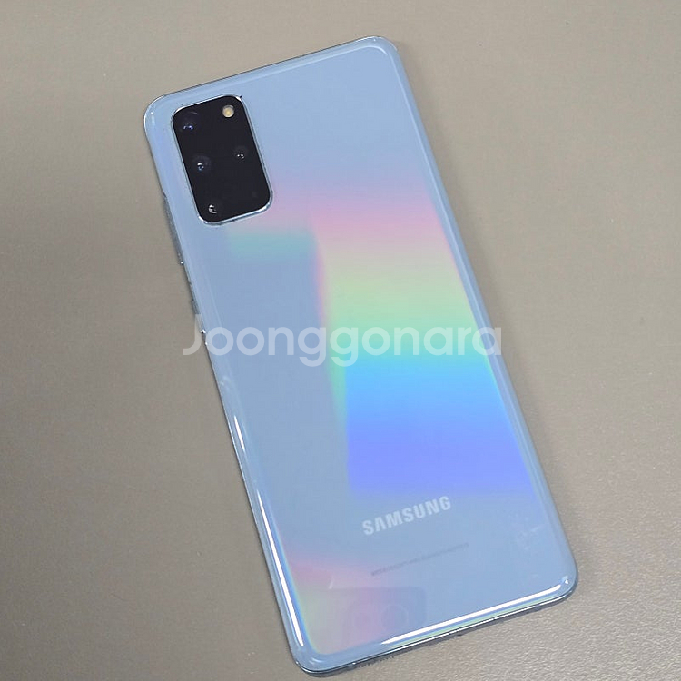 갤럭시 S20플러스 스카이블루 256기가 미세잔상 상태...--0