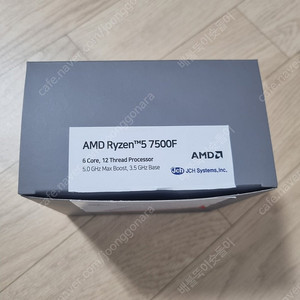 amd 7500f cpu 정품 팝니다.