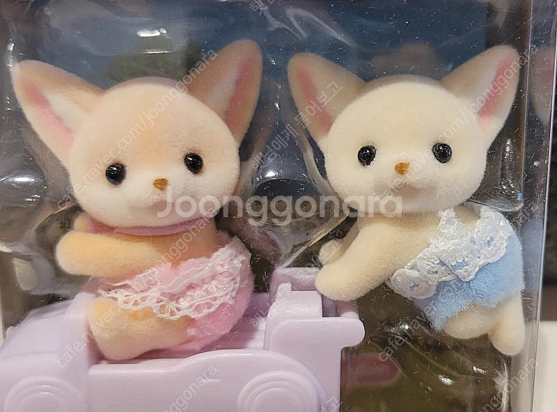 실바니안 사막여우 쌍둥이 붕붕차 미개봉 귀염둥이 아기들...--0