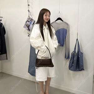 엔오르 Enor COTTON ZIP-UP BLOUSON JACKET - CREAM