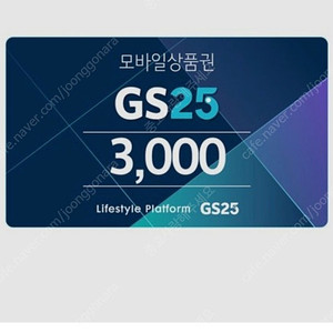 GS25 3000원권