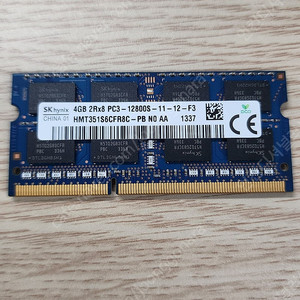 노트북 ddr3-12800s / 4기가 1개 팝니다.