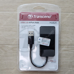 (미개봉) 트랜센드 TS-HUB2 (4포트/USB 3.0) HUB2K USB허브