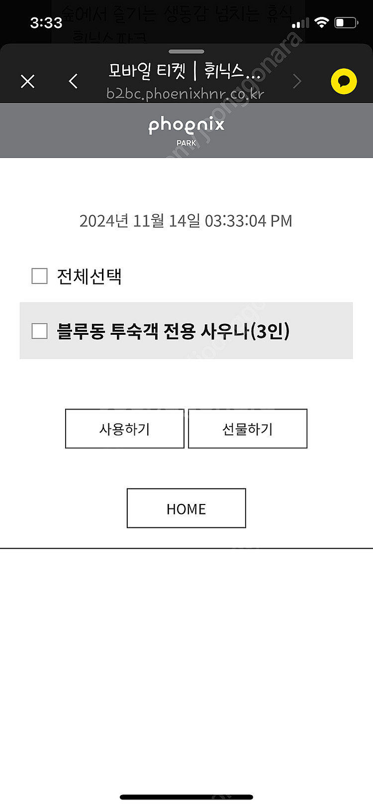 휘닉스 평창 블루동 사우나 이용권--0