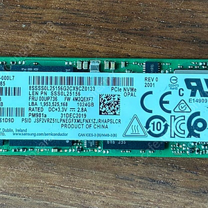 삼성 nvme 2280 pm981a ssd 1TB