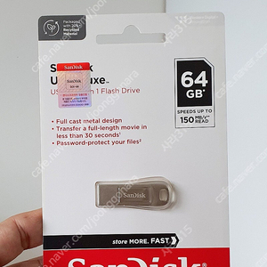 [미사용, 미개봉] 샌디스크 64G USB 메모리 20개 / 울트라 럭스 CZ74 / 3.1 플래시 SanDisk 풀메탈 디자인 / 64기가/ 저렴한 USB 20개.