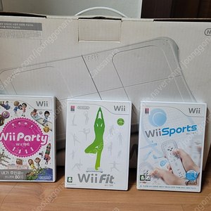 [가격재재재인하] 닌텐도위 wii 밸런스보드（하드웨어）+게임cd3개 일괄판매