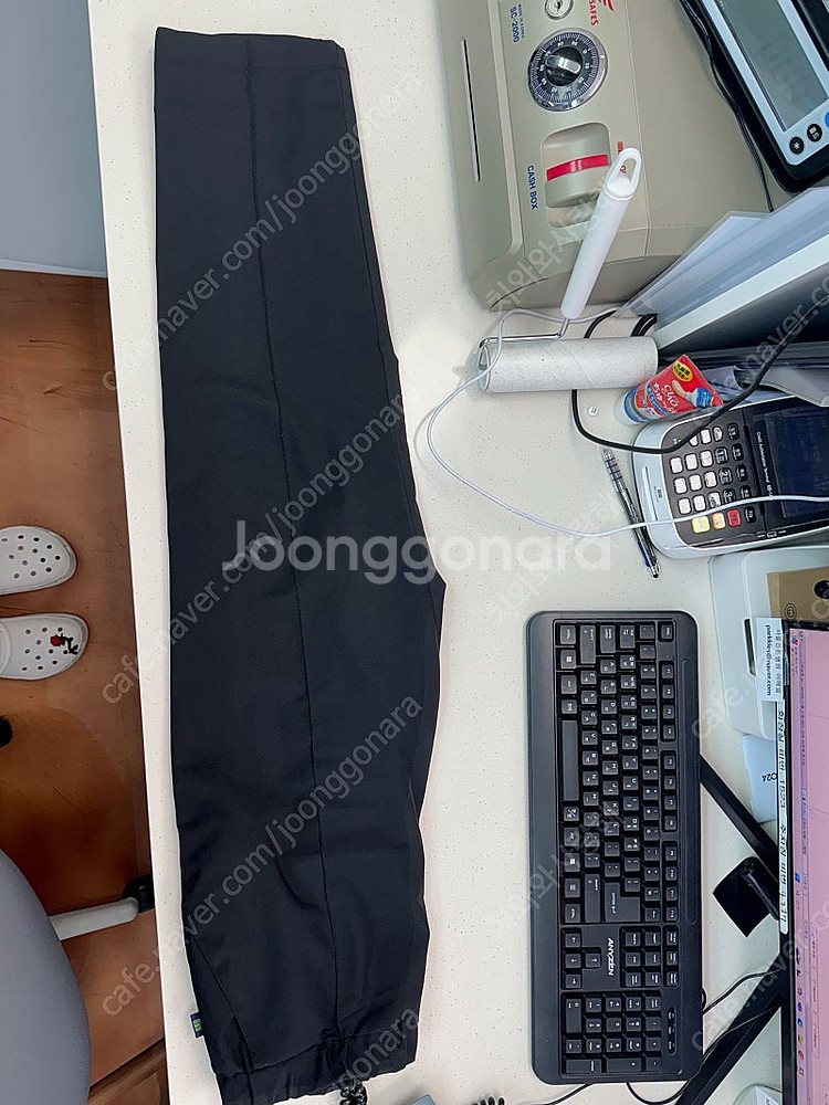 더 유니폼랩 스크럽 OS 195 상의 블랙 77 하의 ...--1