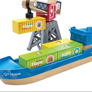 Hape Cargo Ship & Crane 새상품