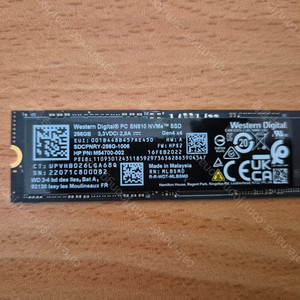 SN810 M.2 NVMe 256g 중고 팝니다